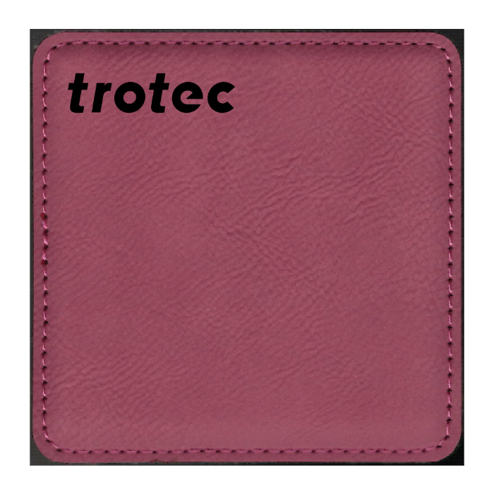 Pink Leatherette Coaster