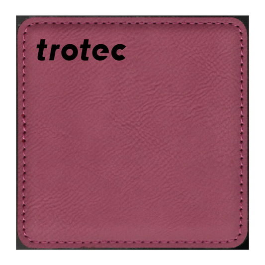 Pink Leatherette Coaster