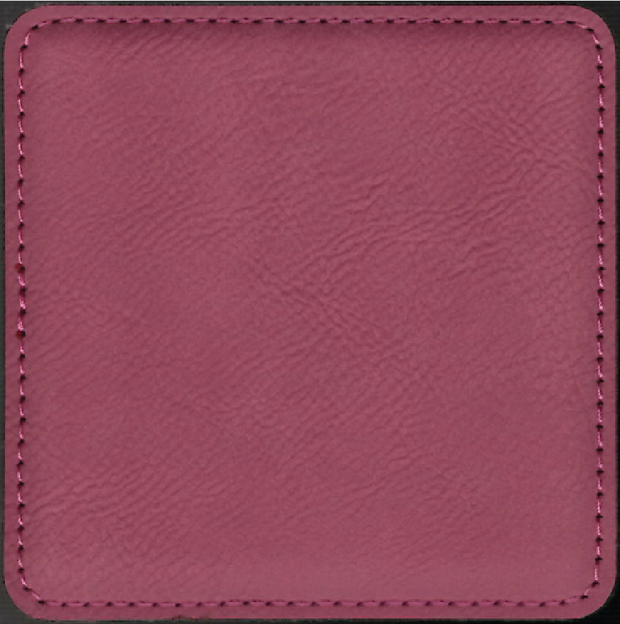 Pink Leatherette Coaster