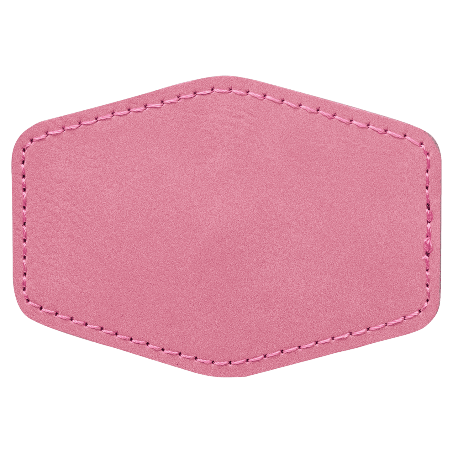 Pink Hex Leatherette Patch.